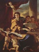 Nicolas Poussin St Cecilia (mk08) oil painting